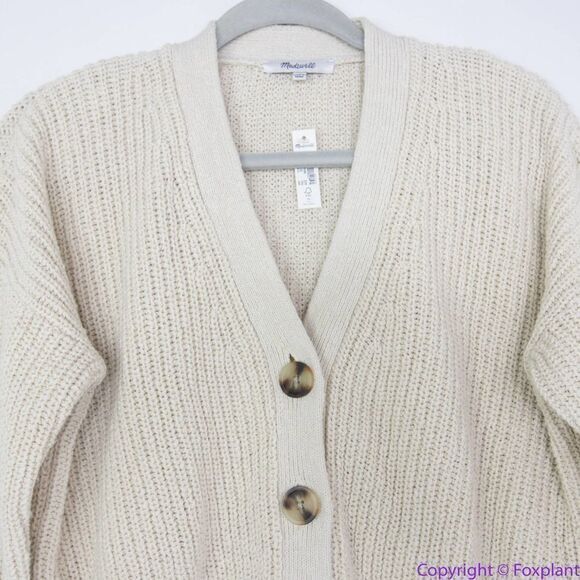 NEW Madewell Greywood Crop Cardigan Sweater ND735, XL - Picture 5 of 16